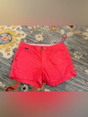 Columbia Women’s Chino Shorts size 6 3 inch inseam Red Pink PFG